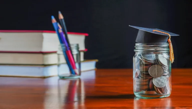 Student Loan with books for student.