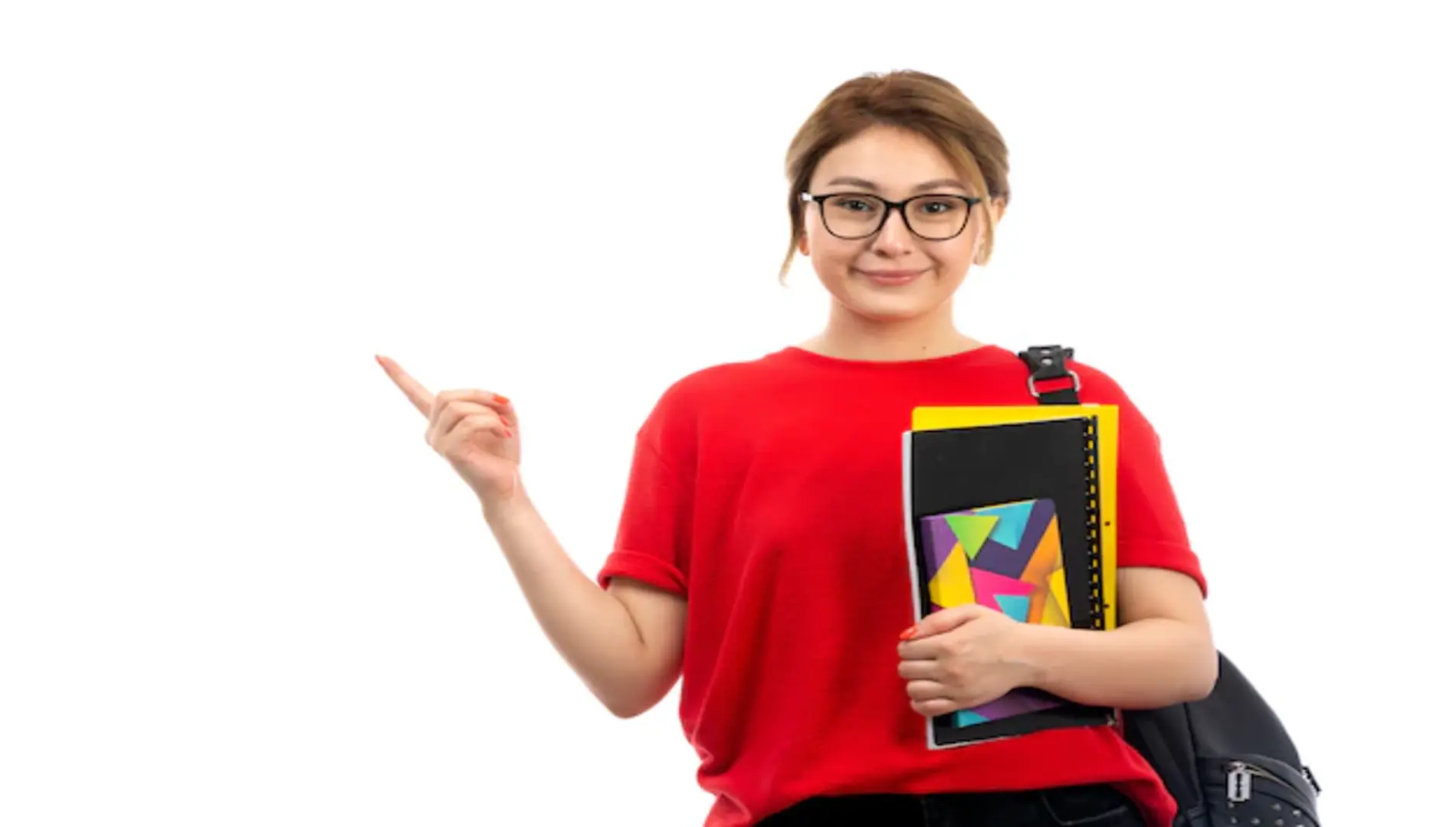 Universities in Canada ready for education. A student with a bag and books.